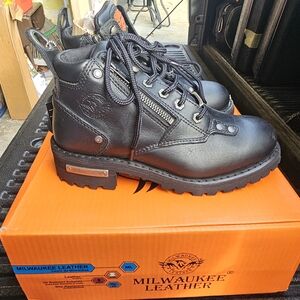 Women's Black Combat Boots